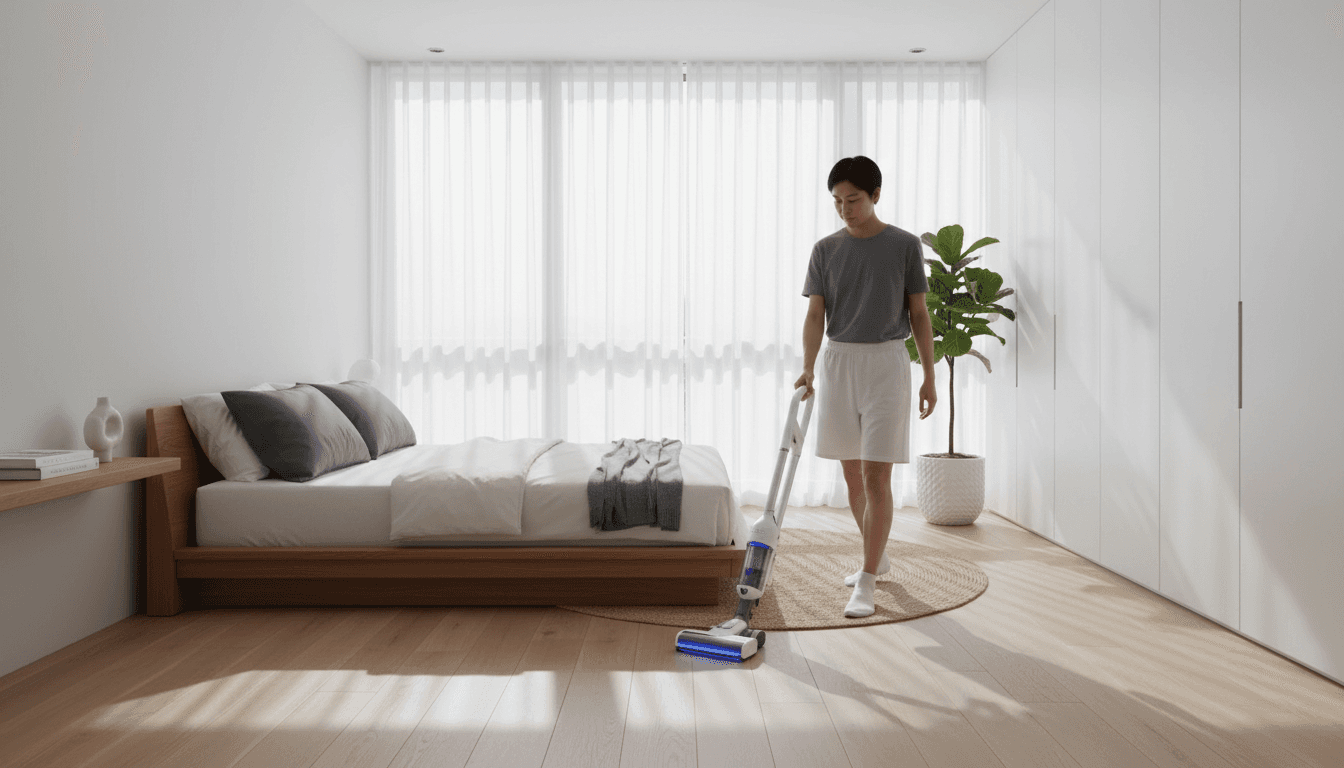Aspiration de tapis dans un espace de bureau